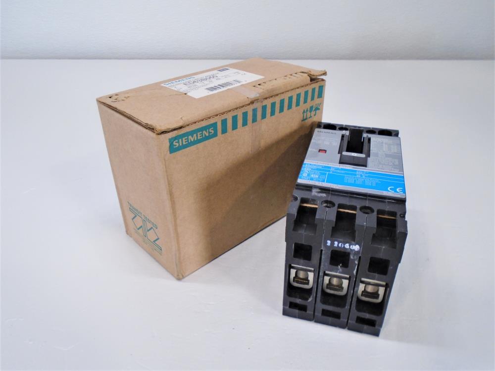 Siemens Sentron Circuit Breaker, 50 Amps, 600 VAC, 3-Pole, ED63B050